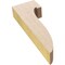 Ekena Millwork 2"W x 4"D x 12"H Thin Del Monte Rough Cedar Woodgrain TimberThane Corbel, Primed Tan CORUR02X04X12DELRCPR - alternate 5